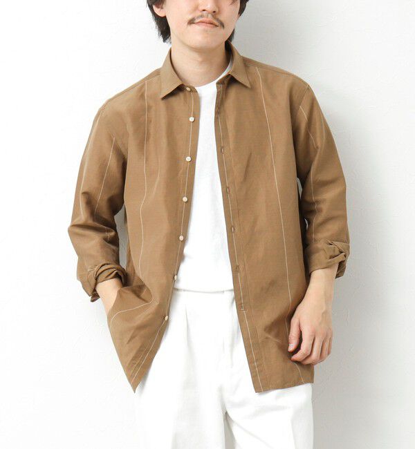 NOLLEY'S goodman「キュプラリネン レギュラーカラーシャツ 25SS」|シャツ・ブラウス|