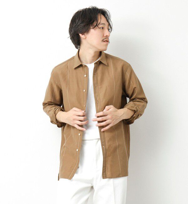 NOLLEY'S goodman「キュプラリネン レギュラーカラーシャツ 25SS」|シャツ・ブラウス|