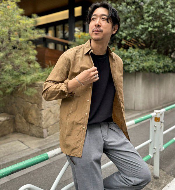 NOLLEY'S goodman「キュプラリネン レギュラーカラーシャツ 25SS」|シャツ・ブラウス|