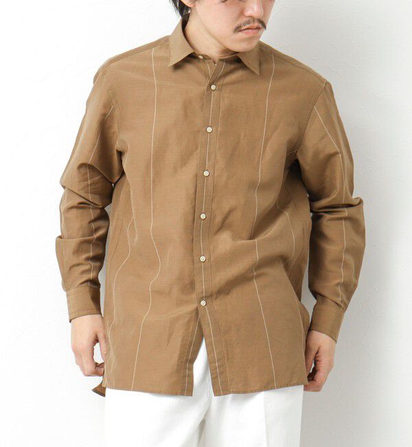 NOLLEY'S goodman「キュプラリネン レギュラーカラーシャツ 25SS」|シャツ・ブラウス|