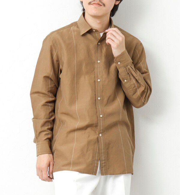 NOLLEY'S goodman「キュプラリネン レギュラーカラーシャツ 25SS」|シャツ・ブラウス|