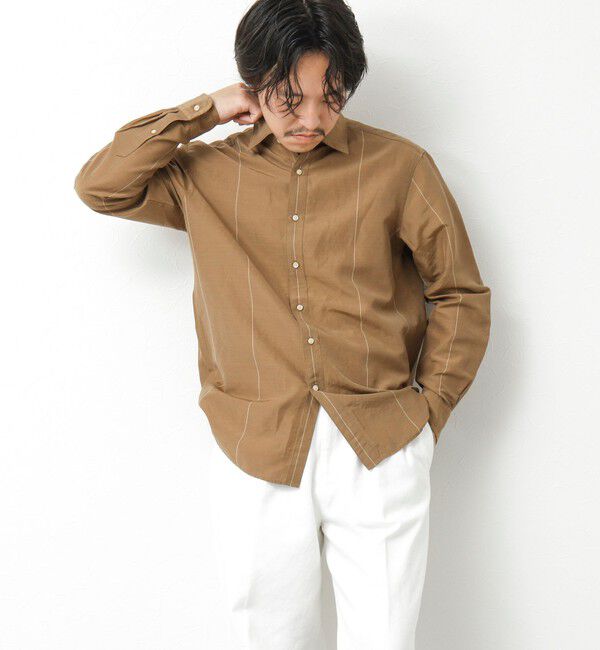 NOLLEY'S goodman「キュプラリネン レギュラーカラーシャツ 25SS」|シャツ・ブラウス|