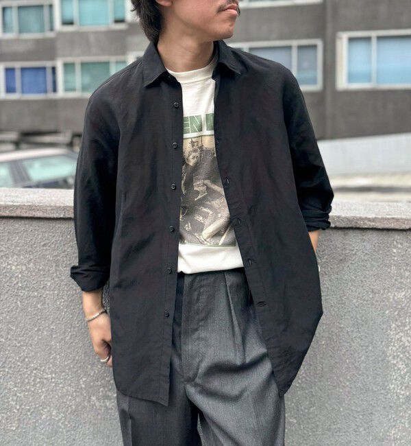 NOLLEY'S goodman「キュプラリネン レギュラーカラーシャツ 25SS」|シャツ・ブラウス|