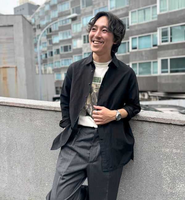 NOLLEY'S goodman「キュプラリネン レギュラーカラーシャツ 25SS」|シャツ・ブラウス|