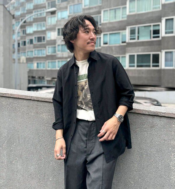 NOLLEY'S goodman「キュプラリネン レギュラーカラーシャツ 25SS」|シャツ・ブラウス|