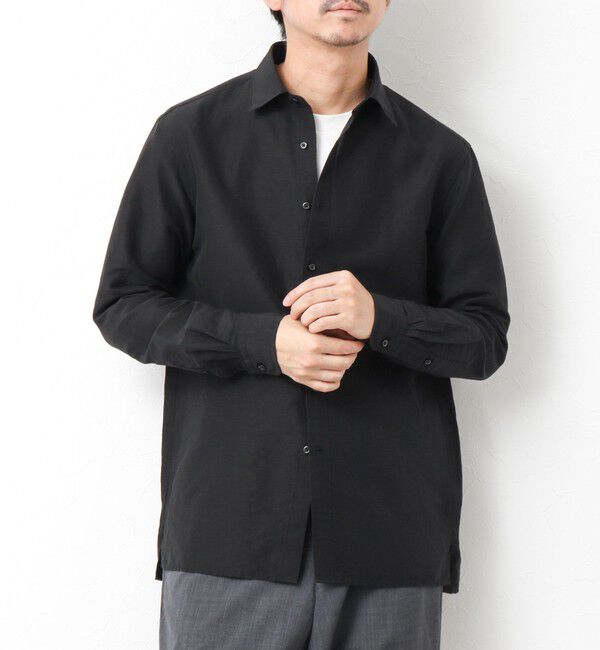 NOLLEY'S goodman「キュプラリネン レギュラーカラーシャツ 25SS」|シャツ・ブラウス|