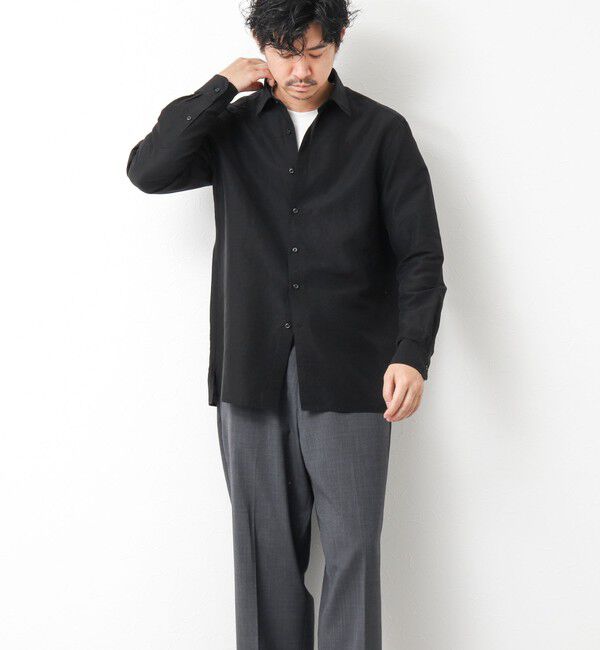 NOLLEY'S goodman「キュプラリネン レギュラーカラーシャツ 25SS」|シャツ・ブラウス|