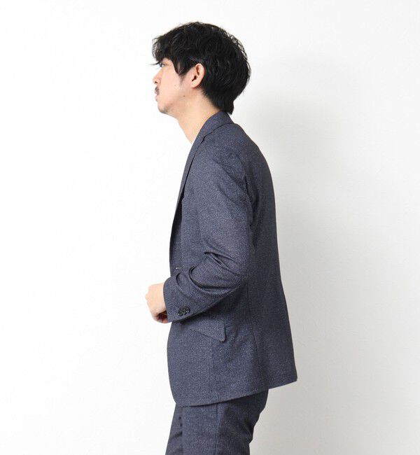 NOLLEY'S goodman「《ビジカジ/セットアップ対応》ドットサッカーストレッチジャケット 25SS」|テーラードジャケット|