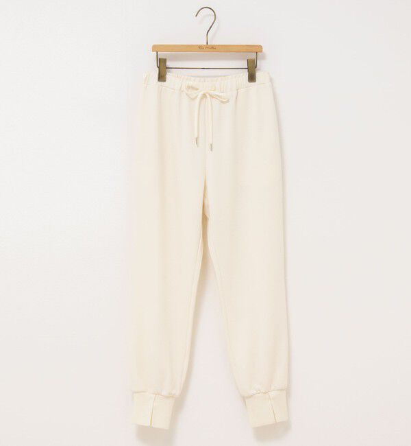 Rie Miller「《セットアップ対応》《手洗い可能》ダンボールジョーゼット裾リブジョガーパンツ」|チノ|
