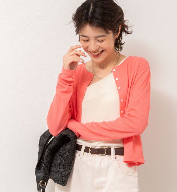 NOLLEY'S「《アンサンブル対応》シアーワッフル2WAYカーディガン」|カーディガン|