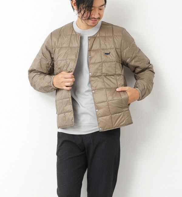 NOLLEY'S goodman「【TAION/タイオン】別注クジラ刺繍CREW NECK BUTTON DOWN JACKET」|ダウン|