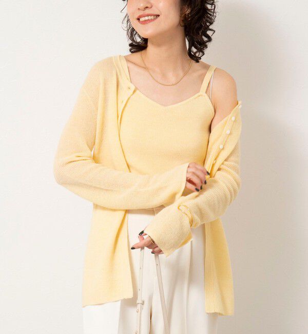 NOLLEY'S sophi「《手洗い可能》モヘヤ混片畦ビスチェ」|ニット・セーター|