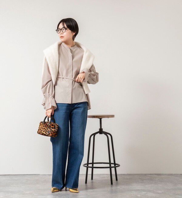 NOLLEY'S sophi「ウォッシャブルドレープポプリンバックプリーツシャツ」|シャツ・ブラウス|