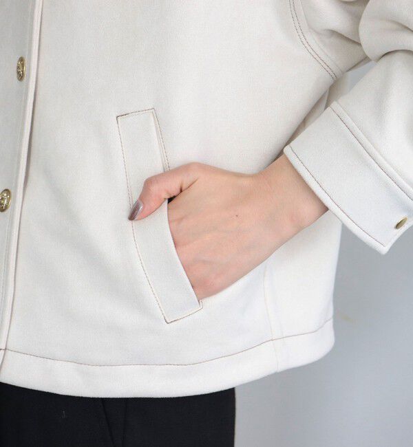 fredy emue「ダンボールスウェードライダースブルゾン」|ブルゾン・スタジャン|