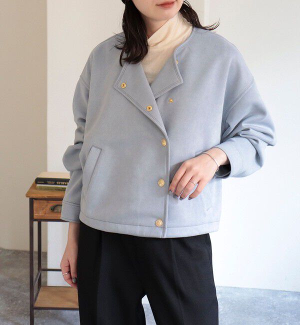 fredy emue「ダンボールスウェードライダースブルゾン」|ブルゾン・スタジャン|