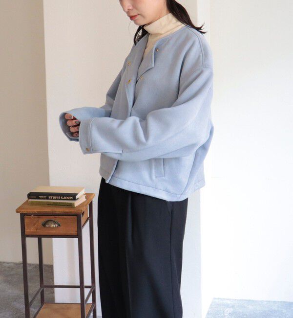 fredy emue「ダンボールスウェードライダースブルゾン」|ブルゾン・スタジャン|