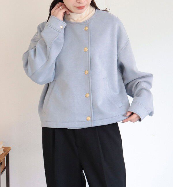 fredy emue「ダンボールスウェードライダースブルゾン」|ブルゾン・スタジャン|