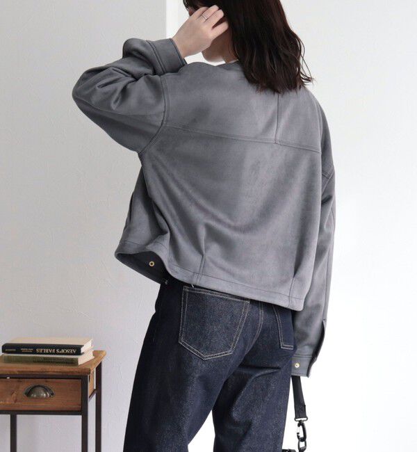 fredy emue「ダンボールスウェードライダースブルゾン」|ブルゾン・スタジャン|