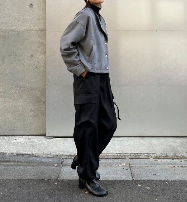 fredy emue「ダンボールスウェードライダースブルゾン」|ブルゾン・スタジャン|