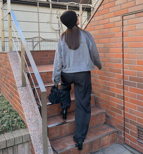 fredy emue「ダンボールスウェードライダースブルゾン」|ブルゾン・スタジャン|