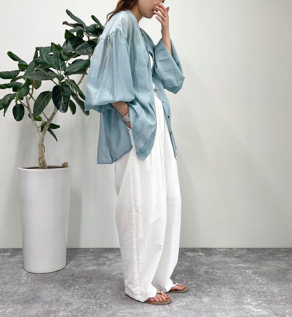 fredy emue「シアーデザインタックシャツ」|シャツ・ブラウス|