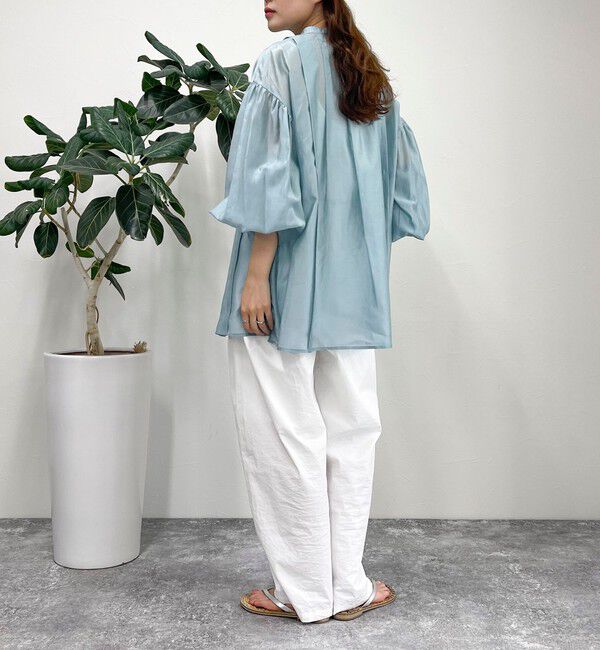 fredy emue「シアーデザインタックシャツ」|シャツ・ブラウス|