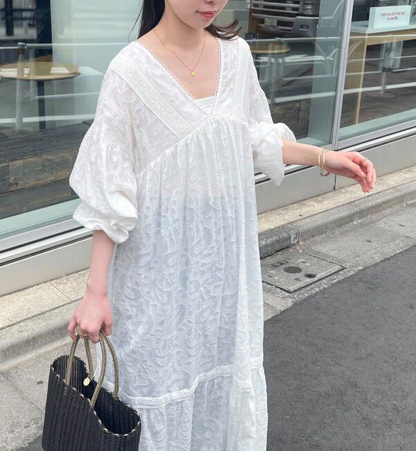 fredy emue「コットンジャガードワンピース」|ワンピース|