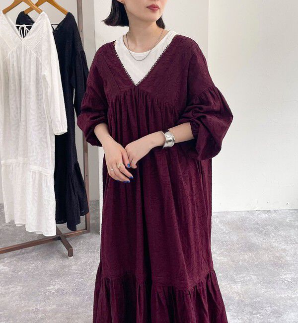 fredy emue「コットンジャガードワンピース」|ワンピース|