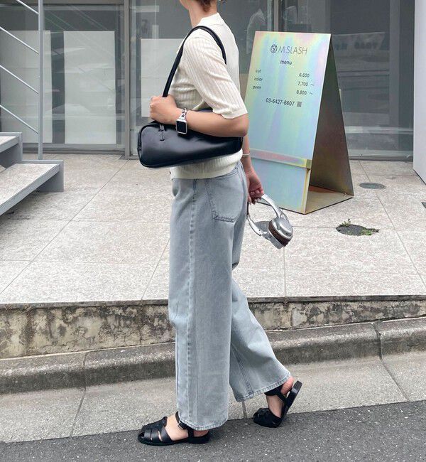 fredy emue「【インフルエンサー別注カラーあり】シアーリブ半袖シャツカーディガン」|カーディガン|