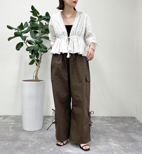 fredy emue「サイドリボンカーゴパンツ」|カーゴ|