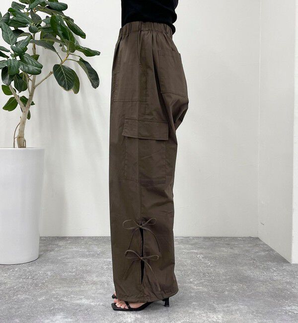 fredy emue「サイドリボンカーゴパンツ」|カーゴ|