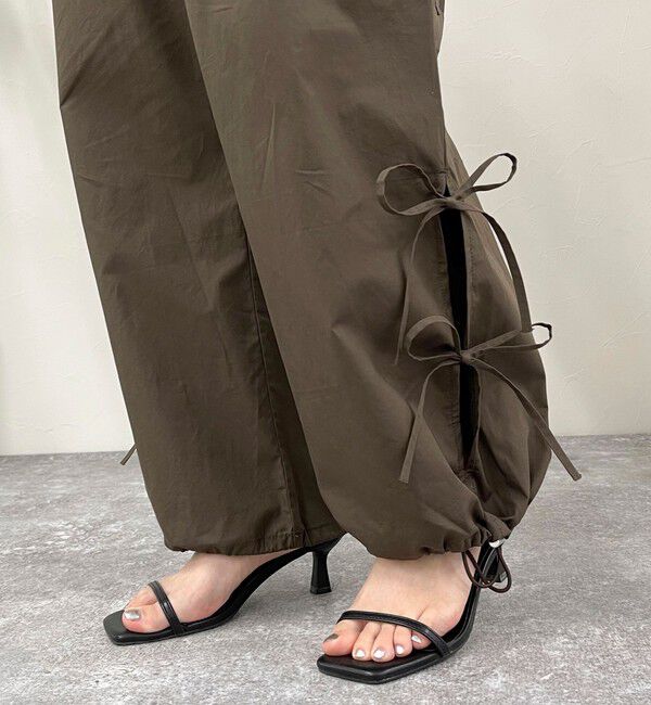 fredy emue「サイドリボンカーゴパンツ」|カーゴ|