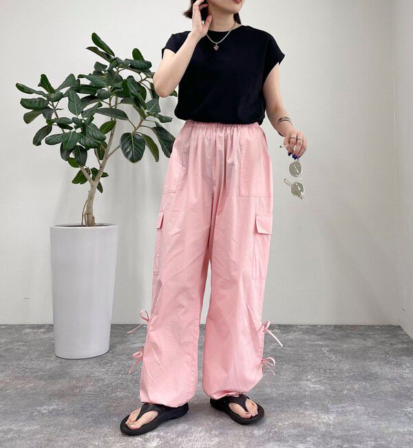 fredy emue「サイドリボンカーゴパンツ」|カーゴ|
