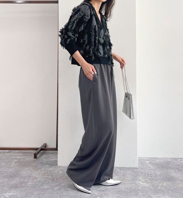 fredy emue「カットフリンジジャガード2WAY カーディガン」|ニット・セーター|