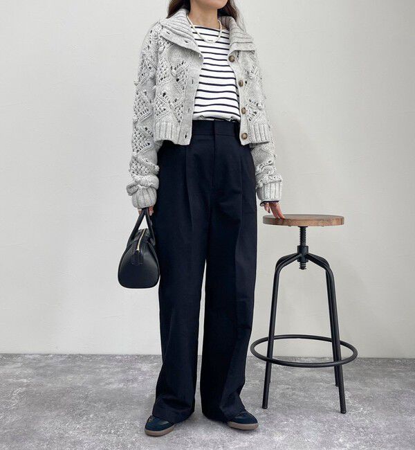 fredy emue「ポップコーンハイネックカーディガン」|ニット・セーター|