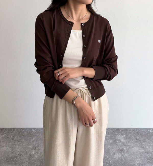 fredy emue「FR刺繍ベーシックサマーカーディガン」|カーディガン|
