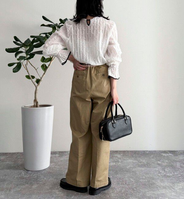 fredy emue「シアージャガードパイピングブラウス」|シャツ・ブラウス|