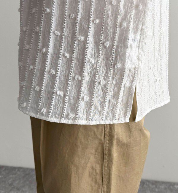 fredy emue「シアージャガードパイピングブラウス」|シャツ・ブラウス|