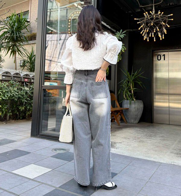 fredy emue「シアージャガードパイピングブラウス」|シャツ・ブラウス|