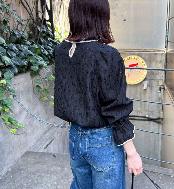 fredy emue「シアージャガードパイピングブラウス」|シャツ・ブラウス|