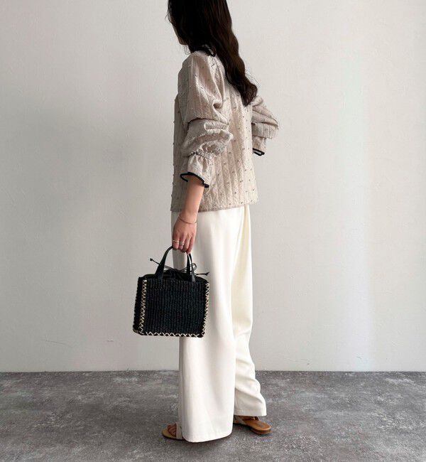 fredy emue「シアージャガードパイピングブラウス」|シャツ・ブラウス|