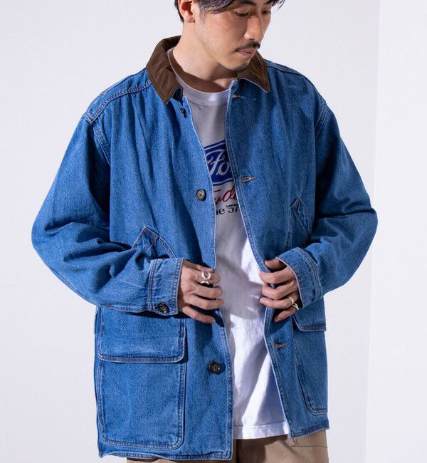GLOSTER「【Eddie Bauer/エディー・バウアー】BARN JACKET バーンジャケット」|ブルゾン・スタジャン|インディゴブルー