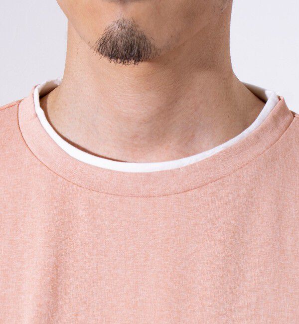 GLOSTER「【GLOSTER/グロスター】フェード加工 天竺 フェイクレイヤード ロングスリーブTシャツ ロンT」|Tシャツ・カットソー|