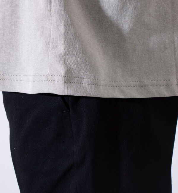 GLOSTER「【GLOSTER/グロスター】フェード加工 天竺 フェイクレイヤード ロングスリーブTシャツ ロンT」|Tシャツ・カットソー|