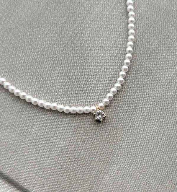 fredy emue「モチーフトップパールネックレス」|ネックレス|