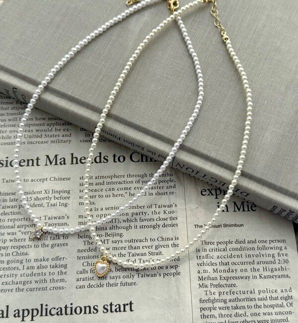 fredy emue「モチーフトップパールネックレス」|ネックレス|