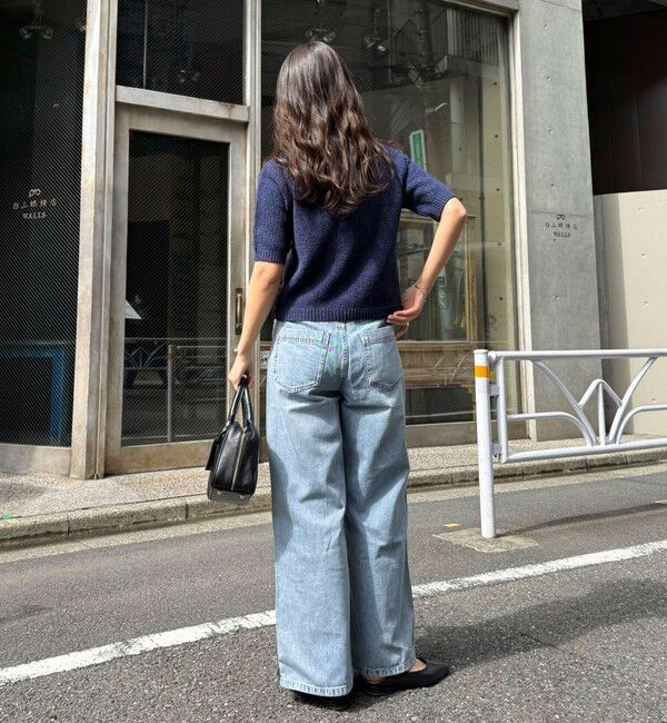 fredy emue「テープヤーン半袖ニットジャケット」|カーディガン|