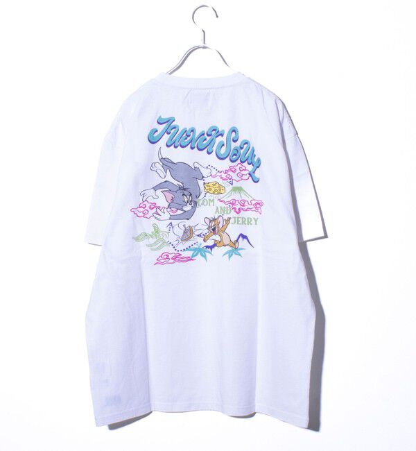GLOSTER「【JUNKSOUL/ジャンクソウル】TOM&JERRY ベト風JAPAN プリントTシャツ」|Tシャツ・カットソー|オフホワイト