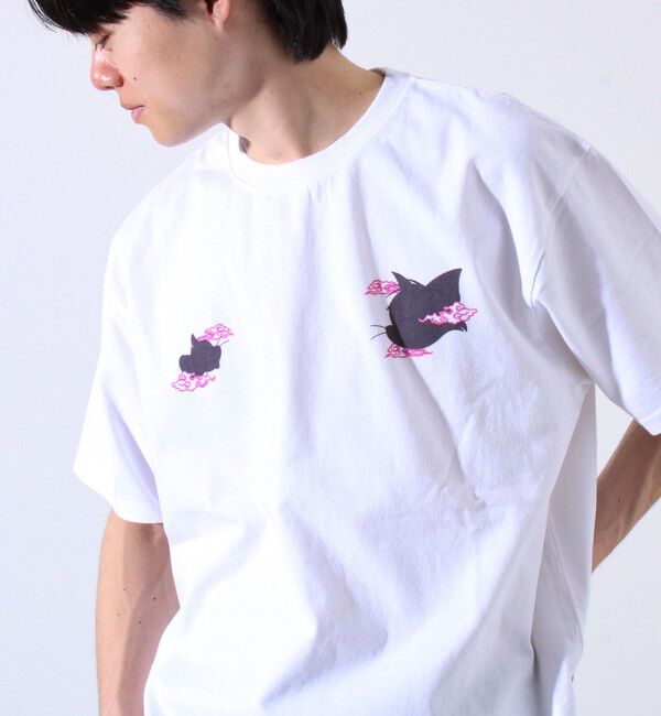 GLOSTER「【JUNKSOUL/ジャンクソウル】TOM&JERRY ベト風JAPAN プリントTシャツ」|Tシャツ・カットソー|