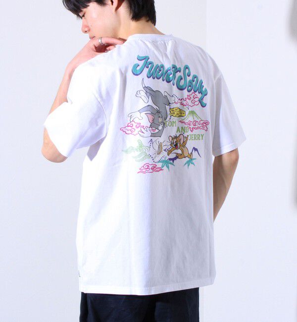 GLOSTER「【JUNKSOUL/ジャンクソウル】TOM&JERRY ベト風JAPAN プリントTシャツ」|Tシャツ・カットソー|